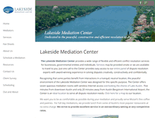 Tablet Screenshot of lakesidemediation.com